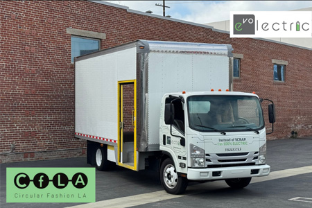 Evolectric CircularEV™ truck for Circular Fashion LA