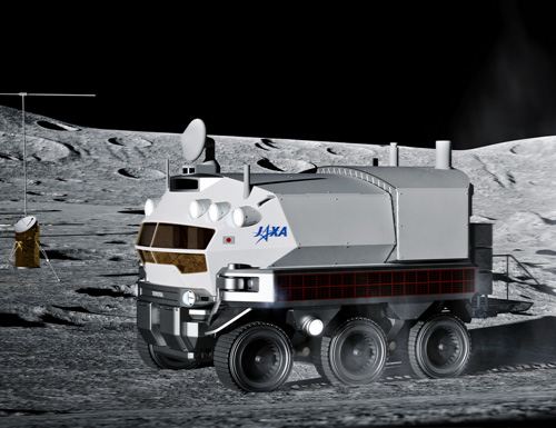 Conceptual drawing of the manned pressurized rover ©JAXA/TOYOTA