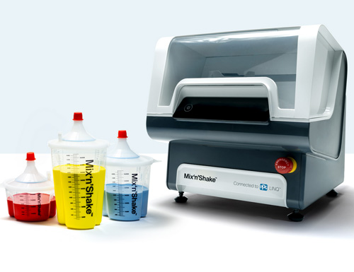 PPG MIX‘N’SHAKE automated stirring technology for body shops is introduced by PPG