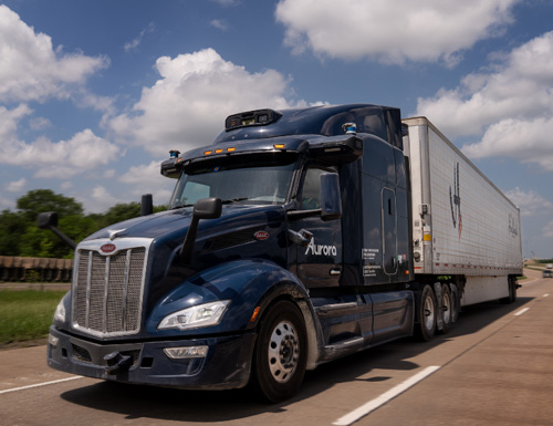 Aurora is selected by a leading carrier to scale an autonomous fleet to 500 trucks